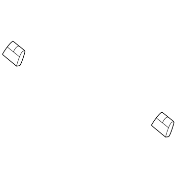 Mopar 1FY521DVAA Headrest, Slate Gray, Rear