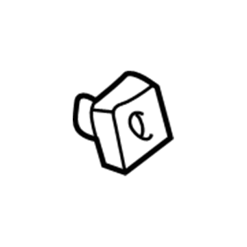 Dodge MU480007 License Bracket Nut