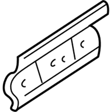 Mopar MR348021 License Bracket, Rear