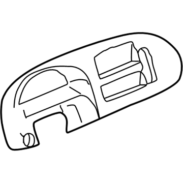 Dodge 5GK091X8AA Cluster Bezel