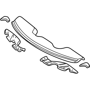 Mopar 5010290AC Plenum Panel, Upper