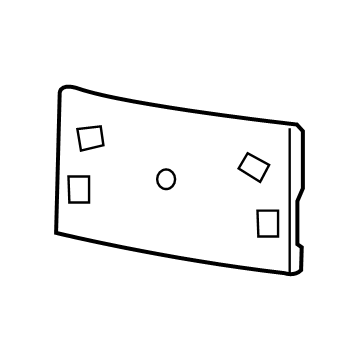 Chrysler 68235670AB License Bracket