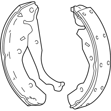 Dodge 5114182AA Brake Shoes