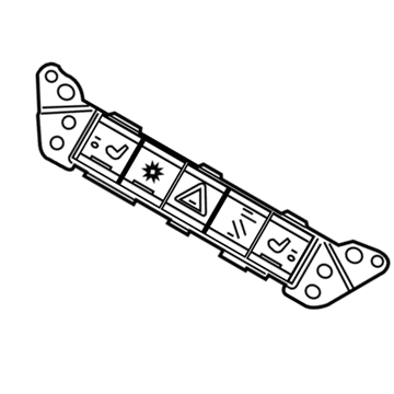 Jeep 68044102AC Hazard Switch