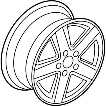 Dodge 1AN34XZAAD Wheel, Alloy