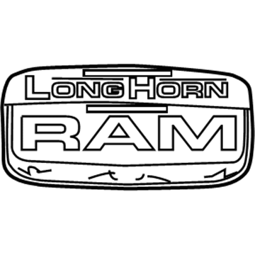 Ram 68083799AA Nameplate