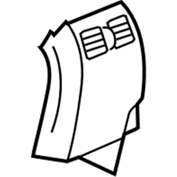 Mopar 1AU921L2AA Vent Cover, Taupe, Front Mopar 1AU921L2AA Vent Cover, Taupe, Front