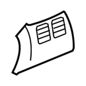 Mopar 1AU951DAAA Vent Cover, Gray, Rear