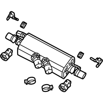 Mopar 68483791AJ Muffler - Exhaust 68483791AJ Mopar Muffler - Exhaust Illustration 1 of 1