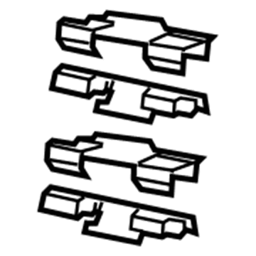 Jeep 5143700AA Brake Pads Hardware Kit