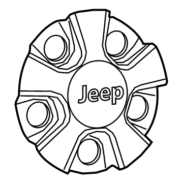 Jeep Wheel Cover - 1WG49S4AAB