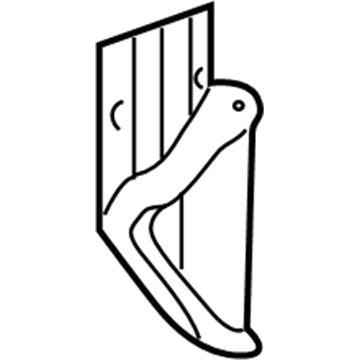 Dodge 55077704AA Bumper Mount Bracket