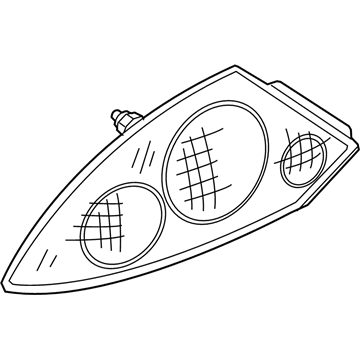 Mopar MR482108 Lens & Housing, Rear Passenger Side