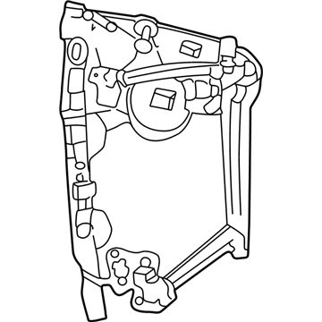 Mopar 5066040AB Regulator, Rear Passenger Side Mopar 5066040AB Regulator, Rear Passenger Side