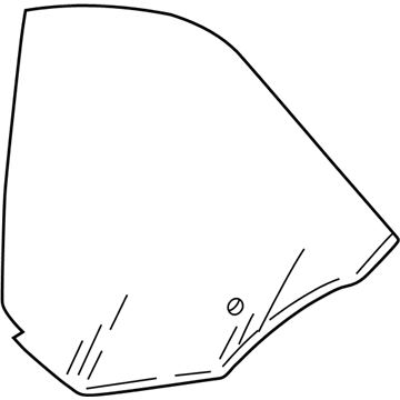 Chrysler 4880138AB Quarter Glass
