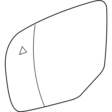 Ram 68050299AA Mirror Glass