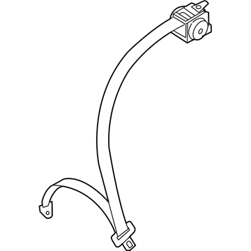 Dodge MR595563 Center Seat Belt