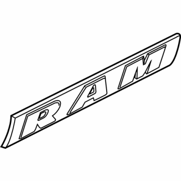 Ram 68235558AA Nameplate