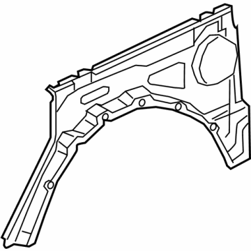 Jeep 68601032AA Inner Quarter Panel