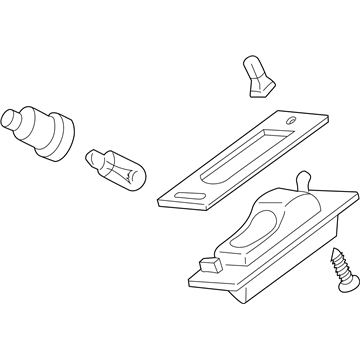 Dodge MR439548 License Lamp