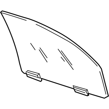 Chrysler 55362083AE Door Glass