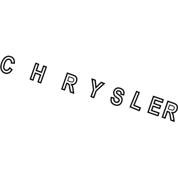 Chrysler 55364717AA Nameplate