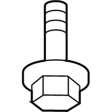 Dodge 6507342AA Skid Plate Screw