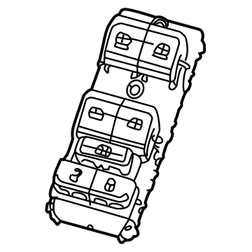 Mopar 68381732AD Power Window Switch 68381732AD Mopar Power Window Switch Illustration 1 of 1