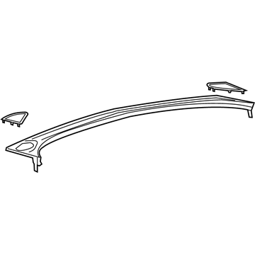 Mopar 1UY24DX9AB Defroster Grille Mopar 1UY24DX9AB Defroster Grille