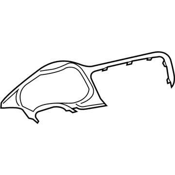 Mopar 5SQ57JXPAA Cluster Bezel, Black