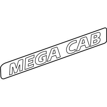 Dodge 55077837AA Nameplate