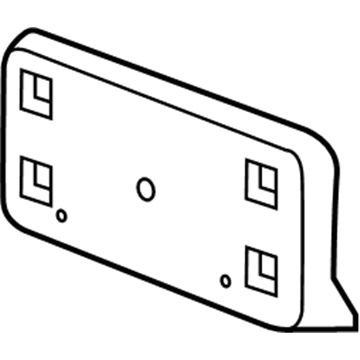 Chrysler 300 License Plate - 4805956AA