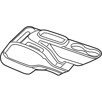 Jeep Wrangler JK Center Console Base - 1PU23DX9AA