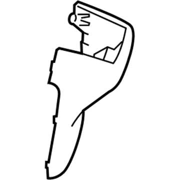 Mopar 1UB67DX9AA End Cap, Black, Rear