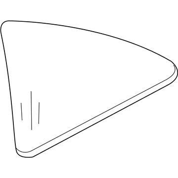 Chrysler 5096777AA Quarter Glass