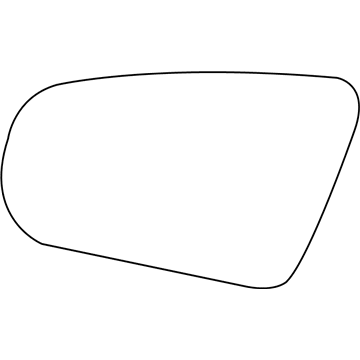 Mopar 68020072AA Mirror Glass, Front Passenger Side