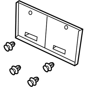 Chrysler 68086345AA License Bracket