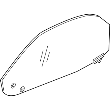 Mopar 4865616AB Door Glass, Front Passenger Side