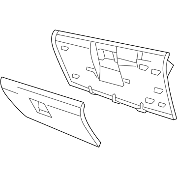2008 Dodge Ram 2500 Glove Box - 1DB901DHAA