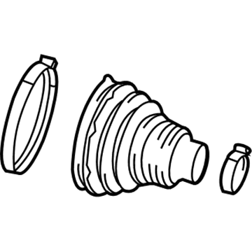 Ram 68189928AA Boot Kit - Half Shaft