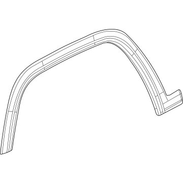 Mopar 68565165AC Molding - Wheel Flare 68565165AC Mopar Molding - Wheel Flare Illustration 1 of 1