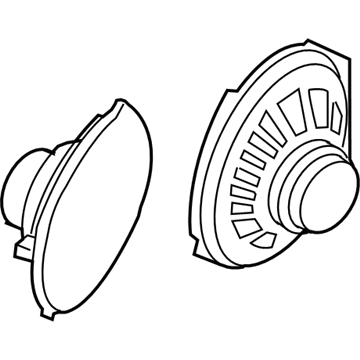 Jeep 5091019AB Front Driver Speaker