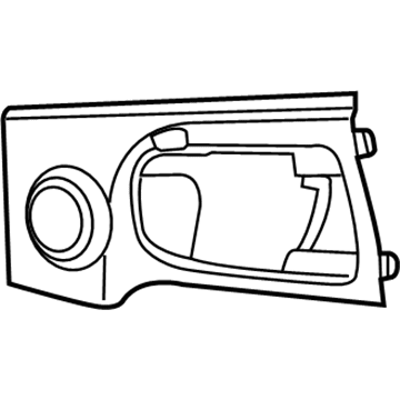 Jeep 1DF96BDAAD Handle Bezel