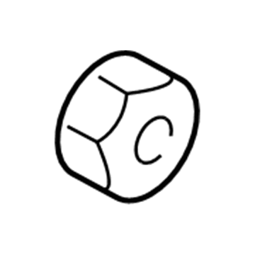 Dodge 6509432AA Rear Lamp Assembly Nut