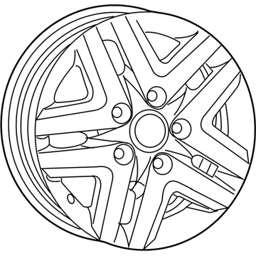 Ram 68244971AA Wheel, Alloy