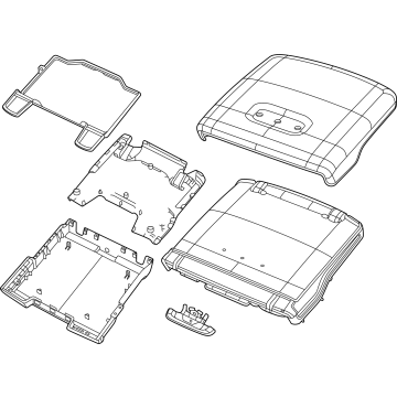 Mopar 5YE031X7AH Armrest - Console