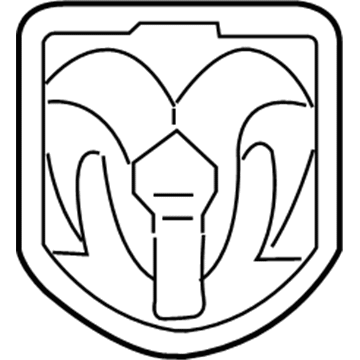 Dodge 55077717AB Nameplate