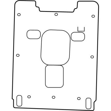 Mopar 68543968AB Panel - Rear Seat Back 68543968AB Mopar Panel - Rear Seat Back Illustration 1 of 1