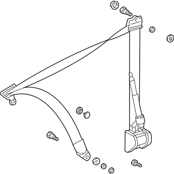 2006 Chrysler Crossfire Seat Belt - 5099075AA