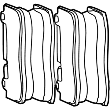 Jeep 68002193AA Brake Pads